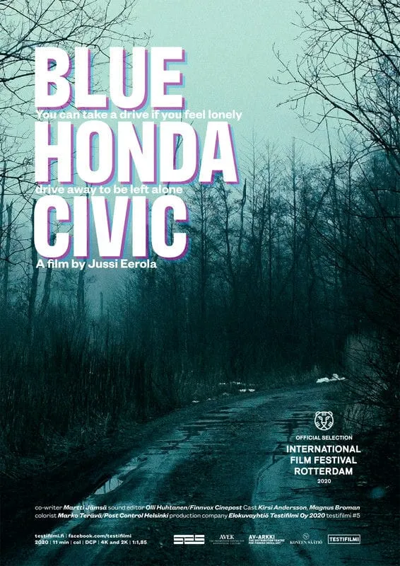 Blue Honda Civic-POSTER-053